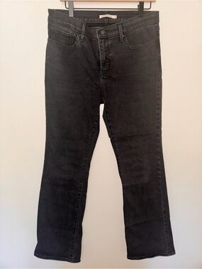 Levi’s 315 Shaping Bootcut Jeans Women’s 31 12 Black Stretch Mid Rise